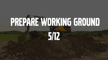 Prepare working ground – Volvo Crawler Excavators E-series – Basic operator training – 5/12