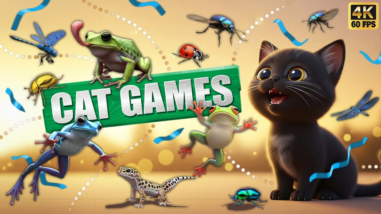 CAT GAMES 🐾3D Game for Cats | Video for Cats  – Ultimate CAT TV #85😻 4K60FPS