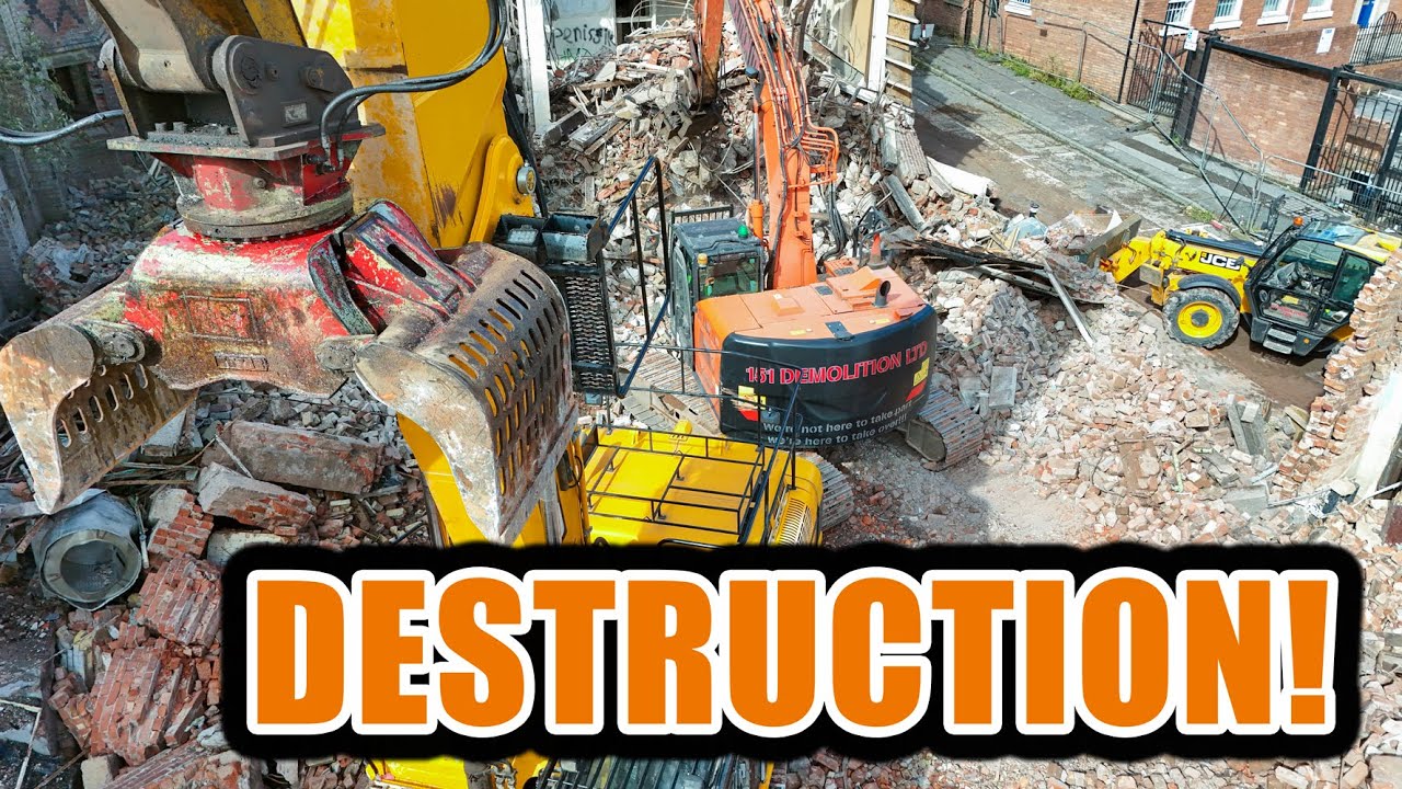 TOTAL DESTRUCTION! 💥🤯 Demolition of St Joseph's Orphanage Mount St Hospital Grade II Listed Building