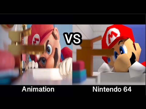 ⭐️Super Mario Bros. Movie but Nintendo 64 – Scene Comparison⭐️