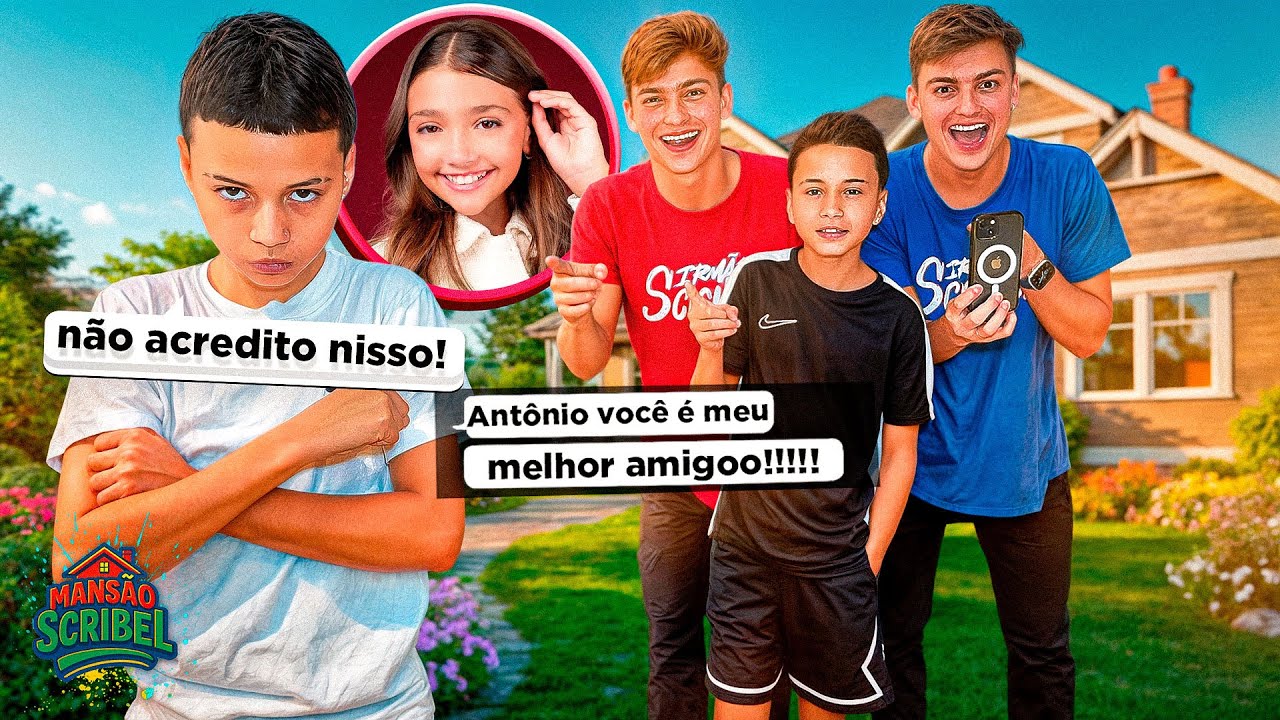 A LARA É MELHOR AMIGA DO ANTÔNIO E O JP FICOU TRISTE 😱 •Irmãos Scribel•