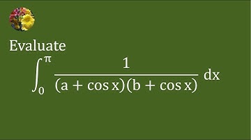 A definite integral solved using algebraic manipulation and tangent half angle substitution