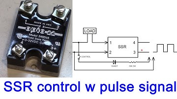 solid state relay SSR control with DC and TTL pulse signal ; AC motor, solenoid, valve control