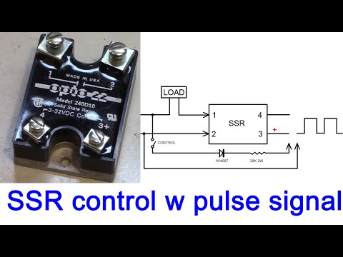 solid state relay SSR control with DC and TTL pulse signal ; AC motor, solenoid, valve control