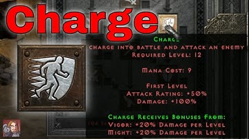 D2R Skills & Abilities - Charge, Combat Skills (Paladin)