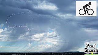 Melbourne elevated thunderstorms time-lapses bike chase 27 Jan morning