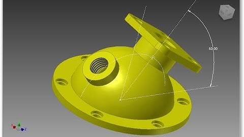 Extruded boss on the sphere - Autodesk INVENTOR - Exercise - 2D into 3D Modeling