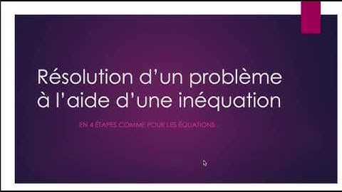 Résoudre un problème à l