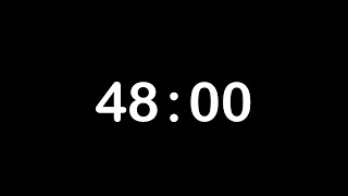 48 MINUTE TIMER • 48 MINUTE COUNTDOWN TIMER + Alarm, Full HD, 1080