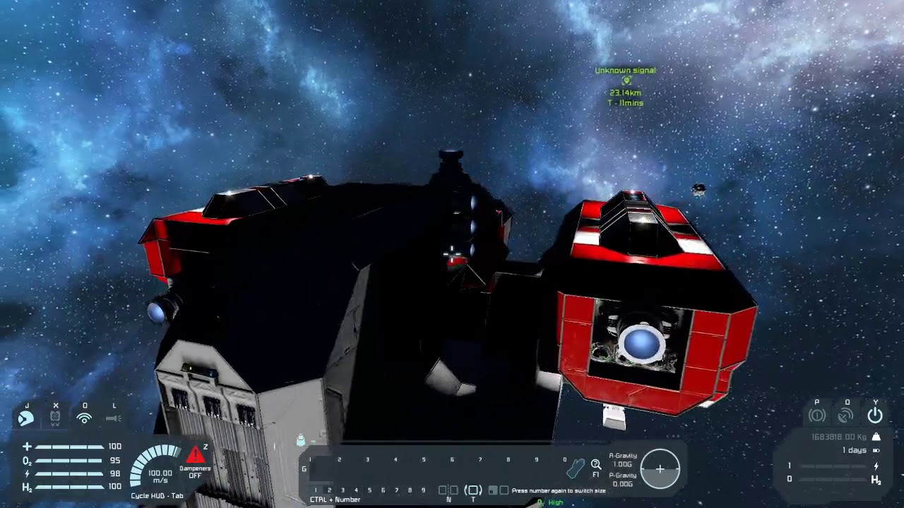 Space Engineers Crash Red Ship 3 - YouTube