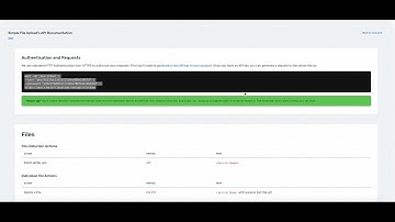 How to use the Simple File Upload API
