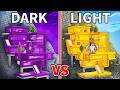JJ and Mikey: DARK vs LIGHT Mountain House Battle in Minecraft - Maizen