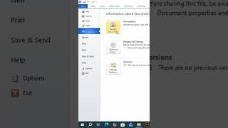 Set Password on MS Word Document 🔓