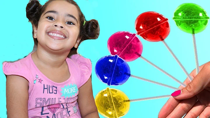 Rainbow Fruit Lollipops Color Song   Samara Mirella Pretend Play Learn Colors Nursery Rhymes & Kids