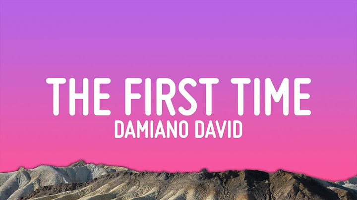 Damiano David - The First Time (Lyrics)