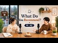 What Do You Recommend? 🍔 | English Conversation Practice (A1–A2)