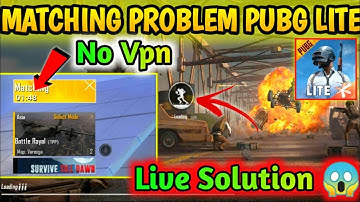 Matching Problem Solution In Pubg Mobile Lite | Pubg Mobile Lite Matching Problem Solve