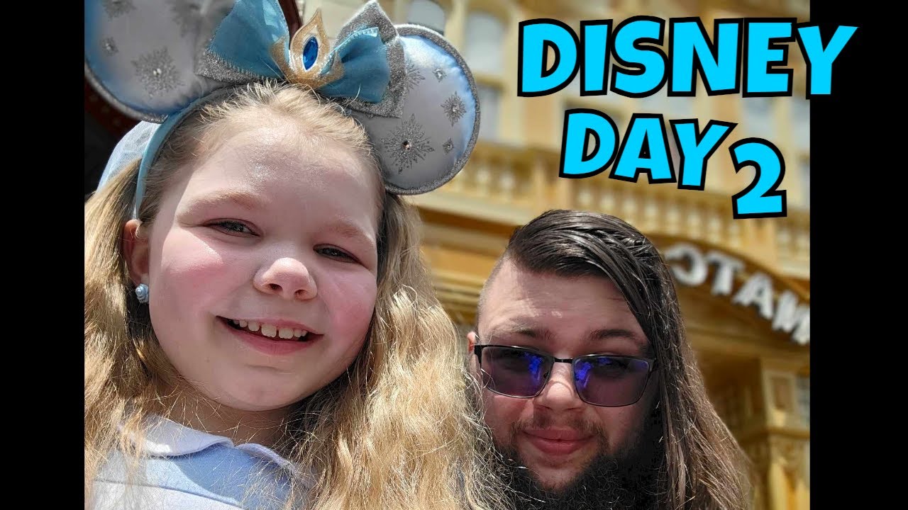 I had to chase her down - Disney day two.