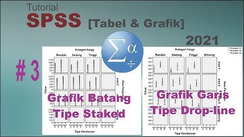 Tutorial SPSS - Cara Membuat Grafik Batang (tipe staked) dan Grafik Garis (tipe drop-line) #3
