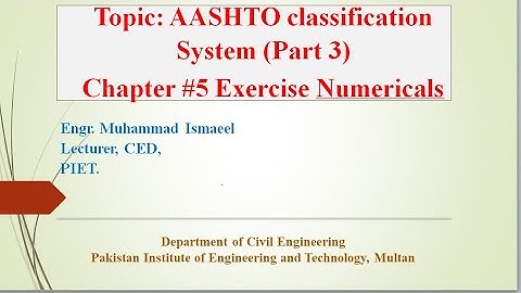 soil classification system | soil classification | soil classification according to aashto