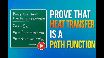 Prove that heat transfer is a path function || THERMODYNAMICS