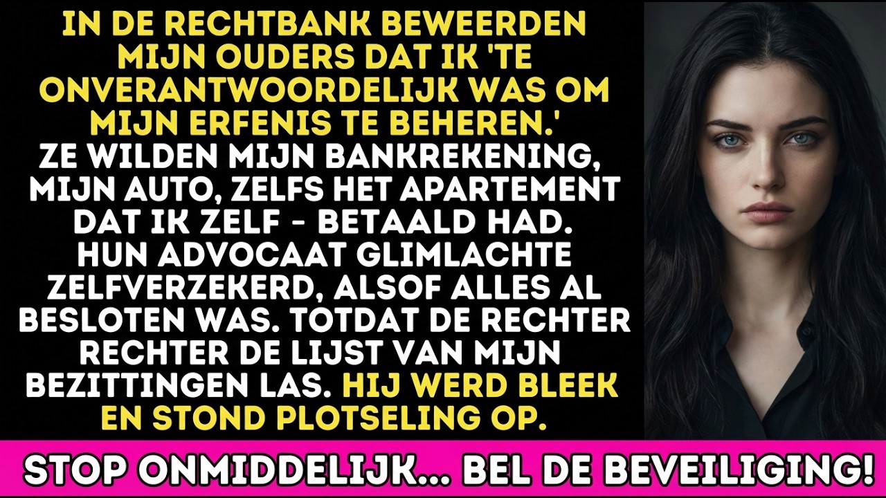 Mijn ouders eisten alles in de rechtbank — de rechter las mijn echte vermogen voor.