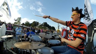картинка: Король и шут - Лесник | Drum cam | ROCKNMOB Ярославль 2023 | 26.08.2023