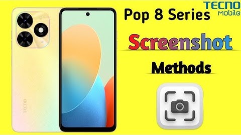 How to Take Screenshot in Tecno Pop 8 | Tecno Pop 8 Screenshot Settings