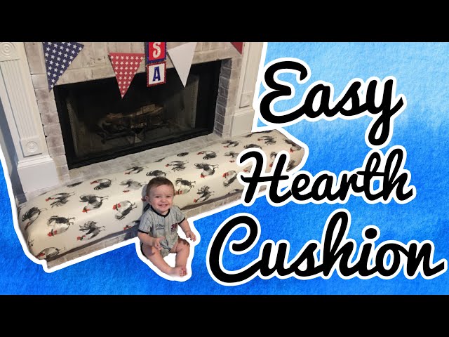 How to Baby Proof a Fireplace: DIY Hearth Cushion - Simply September