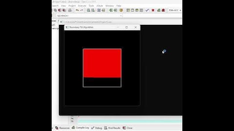 Boundary fill algorithm | Computer graphics course | Fill the region | Free-glut #fairuztasnim