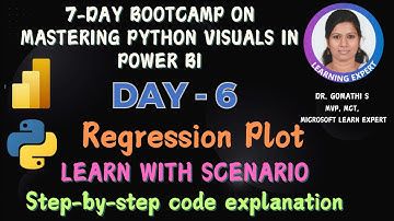 Master Python Visuals in Power BI: Create a Regression chart! - Day 6 of Power bi boot camp