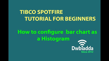 How to configure  bar chart as a Histogram | Tibco spotfire videos