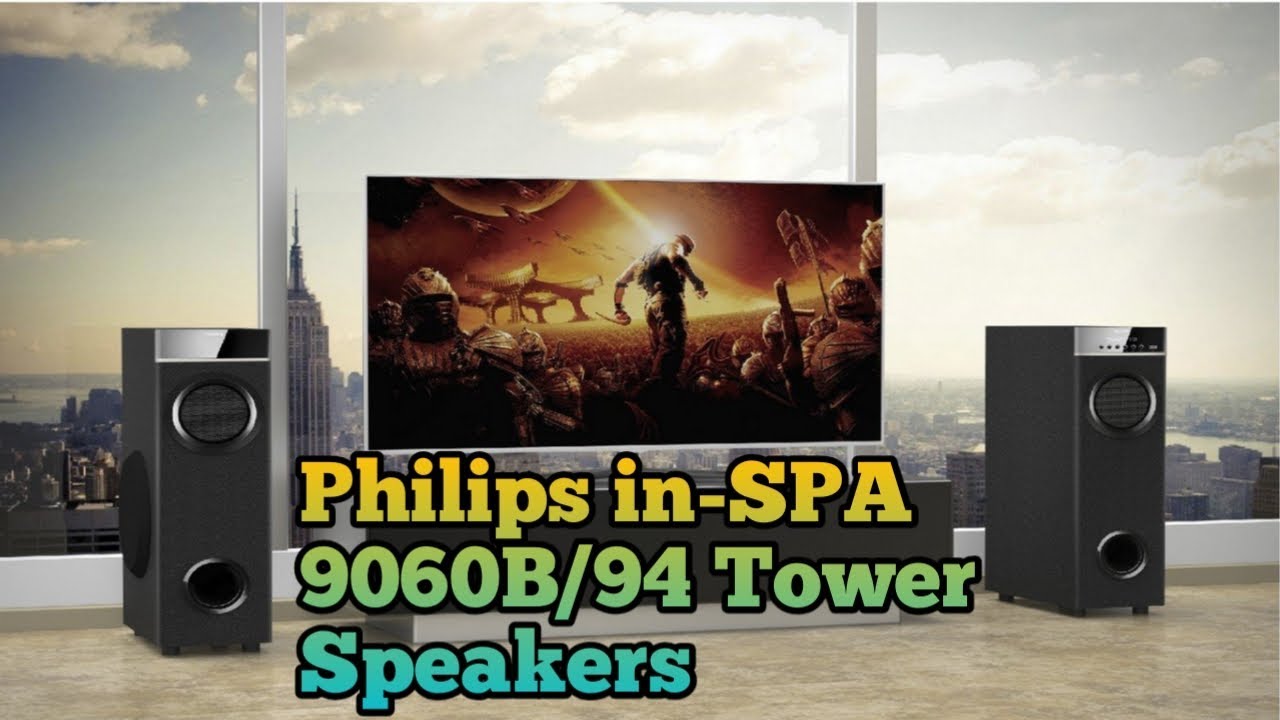 Philips in-SPA 9060B/94 Tower Speakers 