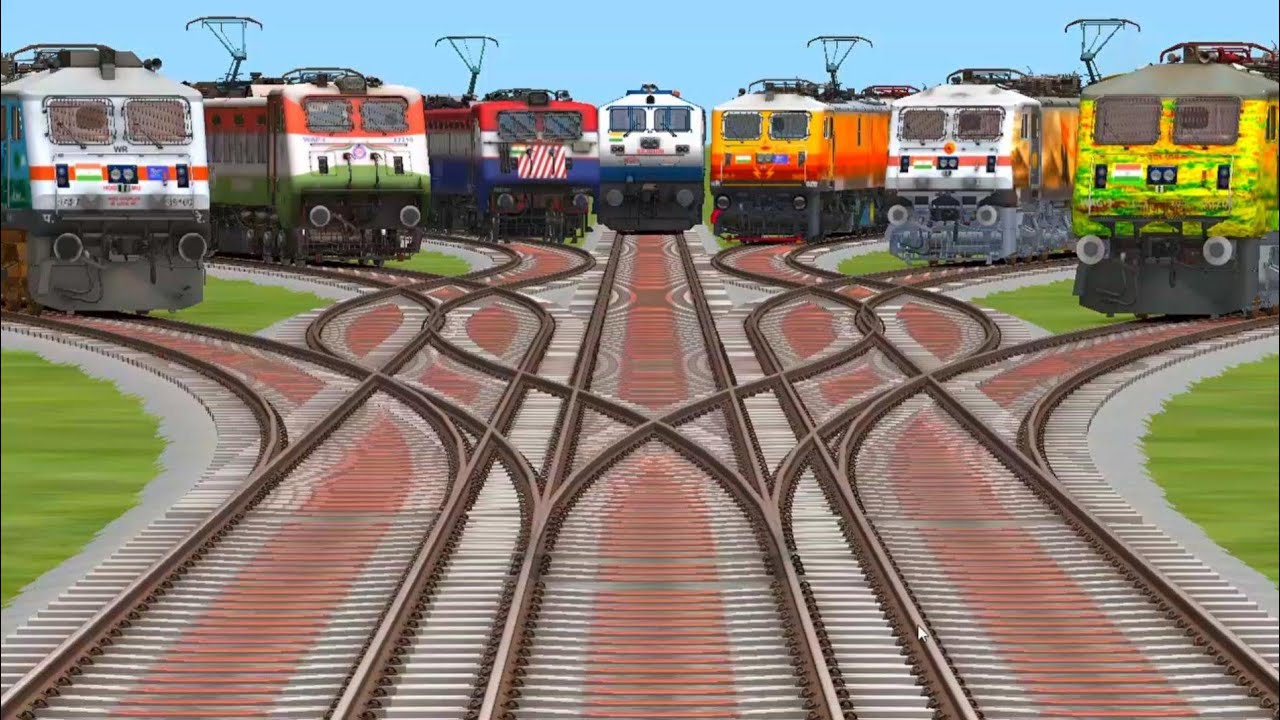 High' speed test locomotive enjeen and train travel happy journey to ground floor bullet trains 