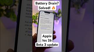 ios 26 Beta 3 Update - Should you? Battery Drain 🔋 #ios26