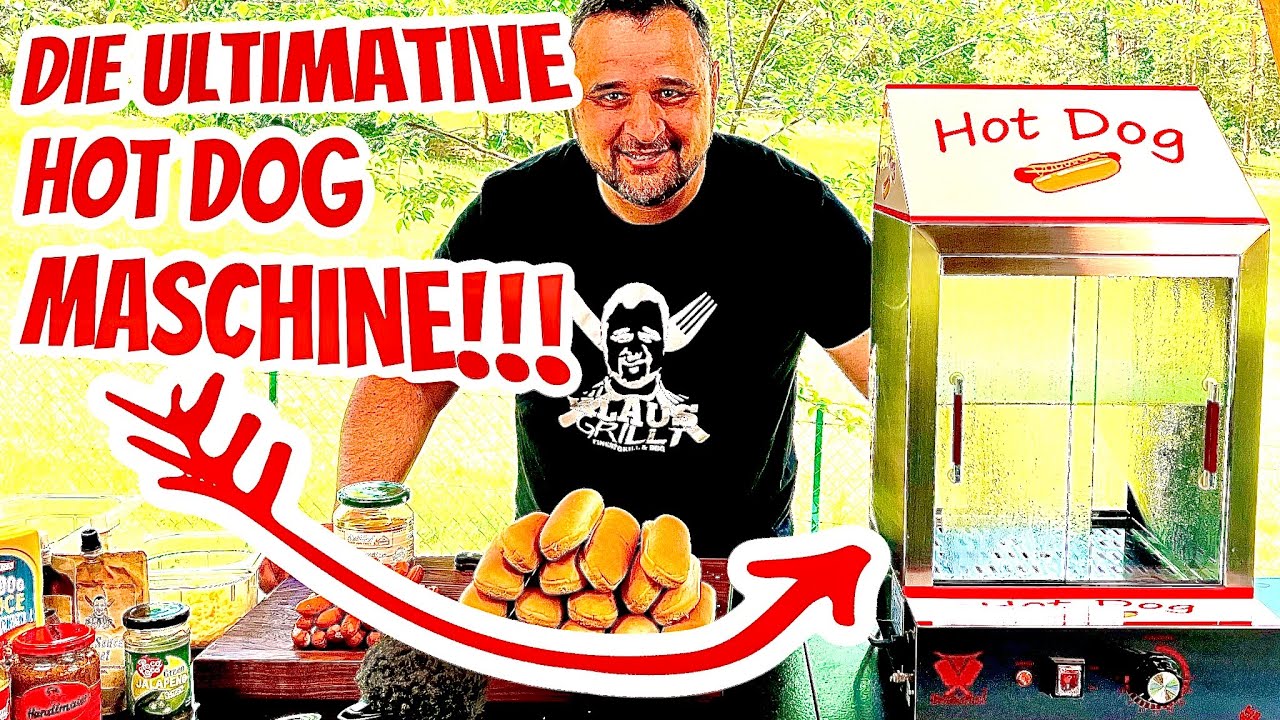 100 HOT DOGS !!!- KRASSER HOTDOG MAKER im TEST — Klaus grillt