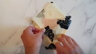 Wrapagami : The Pocket, beeswax wrap folding techniques