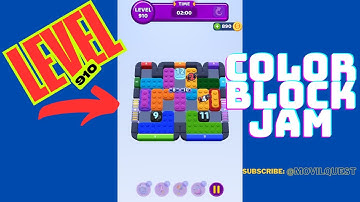 Color Block Jam Level 910 Walkthrough / Solution