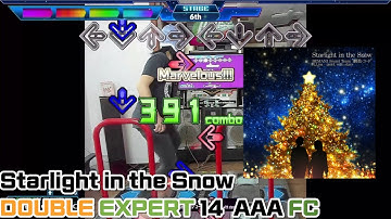 HN!! DDR A20 - Starlight in the Snow DOUBLE EXPERT EDP 14 AAA  눈내리는날 어울리는 디디알 노래. [stepmania 5]