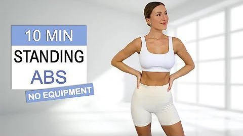 10 Min STANDING ABS | Daily Routine | Intense, No Repeat + No Equipment
