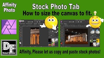 Sizing the canvas for stock photos Affinity Photo Tutorial