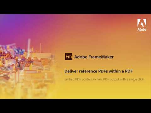 Embed reference PDFs within a PDF in Adobe FrameMaker