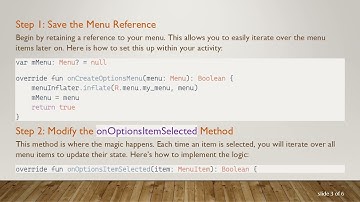 Manage Android Menu Items Dynamically: Moving Selected Items to Action Bar