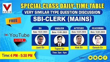 14th JANUARY lREASONINGlSBI CLERK MAIN MEMORY BASED QUESTION DISCUSSION BY VANIK BEST FACULTY #vanik