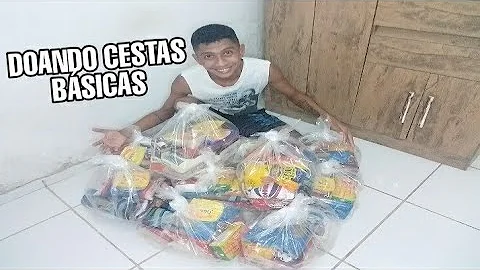 O que vai na cesta básica para doação?