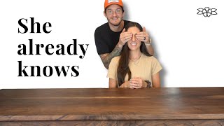 Not surprising my wife with her dream walnut dining table