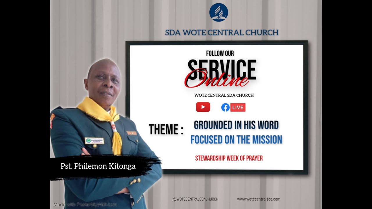 🔴#LIVE: Sabbath Service || Pst. Philemon Kitonga ||