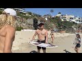 Professional Dancer, Alan Bersten, Tries Skimboarding for The First Time!