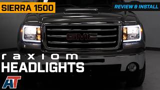 2007-2013 Sierra 1500 Raxiom Axial Series Headlights with Sequential LED Bar Review & Install