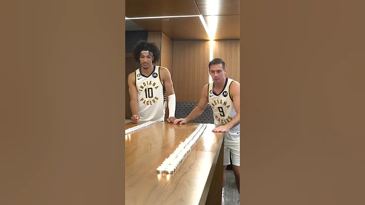 T.J. McConnell and Kendall Brown Candle Challenge ...
